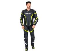Vanucci VSM-4 Hommes Combinaison cuir 1 pièce noir 52