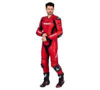 Vanucci VSM-4 Hommes Combinaison cuir 1 pièce rouge 52