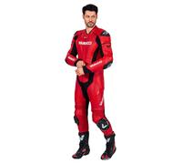 Vanucci VSM-4 Hommes Combinaison cuir 1 pièce Rouge 54