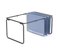 Vanulee Cadre de dossier suspendu, format légal/lettre, longueur réglable de 40,6 à 63,5 cm, 32 cm de large x 24 cm de haut, support de dossiers suspendus pour organiseur de bureau et rail en métal