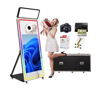 VANYA Magic Mirror Photo Booth avec écran Tactile 43", caméra et imprimante - Mini PC intégré pour l’Impression instantanée - idéal pour Les événements, Mariages (Blanc, caméra + imprimante)