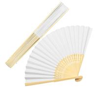 Vanyibro Lot de 2 éventails pliants à main, élégants éventails chinois en bambou pour mariage, fête et spectacle