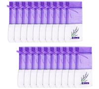 Vanyibro Lot de 20 sachets vides de lavande séchées pour placards Parfum violet