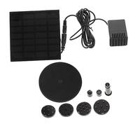 VANZACK 1.2w Fontaine Solaire Extérieure Pompe à Eau pour Bassins Et Jardins avec Têtes De Pulvérisation Réglables Solaire Submersible