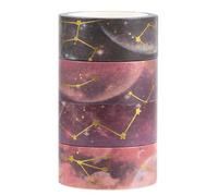 VANZACK 1 Boîte Ensemble de Rubans Adhésifs Décoratifs Washi en Papier Marron 5m pour Diy, pour Scrapbooking et Décoration de Journaux Intimes
