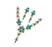 VANZACK 1 Ensemble collier boucle d'oreille ensemble bijoux colliers boucles d'oreilles mariage pour la mariée de mariée colier femme feminicene collier collier de filles alliage