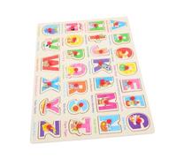 VANZACK 1 Ensemble Puzzle Éducatif Espagnol pour Garçon Fille de Montessori Apprentissage de Alphabet Formes pour Développer la Coordination Compétences Cognitives des Tout Petits