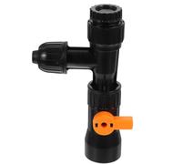 VANZACK 1 Jeu Changeur d'eau pour Aquarium Conditionneur Aquatique Nettoyeur Fontaine à Eau Pompe Pouvoir Mangeoire Système Nettoyage Filet Décor Poire Robinet Vide Black Plastique