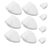 VANZACK 1 Jeu Chapeau De Balustre Paysage Capuchons Pelouse Chapeaux De Poteau Déligneuse De Jardin Garde-Corps De Clôture Capuchon De Poteau De Clôture en Plastique Blanche 10 Pièces