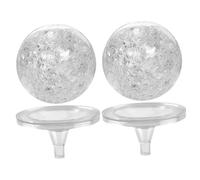 VANZACK 1 Jeu Ensemble Porte-balles à Bulles Boule de Fontaine à Eau Boule de Gomme décor Fausse Plante Mini Goodies Noel Parure Noel Boule de Verre orne Support Boule de Verre Plastique