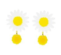 VANZACK 1 paire Boucles Oreilles Petites Marguerites pour Femmes Bijoux Forme de Acrylique Légères et Élégantes Parfaites pour Toutes Occasions