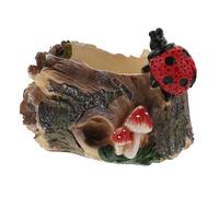 VANZACK 1 Pc jardinière succulente décorative Pot de Fleur Interieur Pots de Fleurs Pots de souche Coccinelle décor végétal Support pour Plantes d'intérieur Cache-Pot Unique