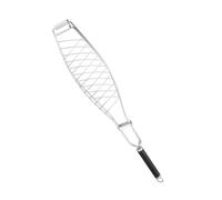 VANZACK 1 pièce Barbecue Acier Inoxydable avec Poignée Durable Outil de Cuisine Extérieur pour Poissons et Facile à Utiliser Nettoyer