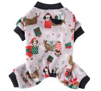 VANZACK 1 Pièce vêtements de Chien de Noël pour Chiens Mon Cool Tenues Dog Clothes Costume de Noel pour Chat Costume d'animal de Compagnie de fête de noël Robe de Cosplay de noël Molleton