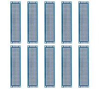 VANZACK 10 Cartes de Circuit Imprimé Double Face Bleu pour Projets D'ingénierie, Planche Multifonctionnelle en Bakélite Facile à Utiliser, Kit de Soudure pour Expériences Électriques