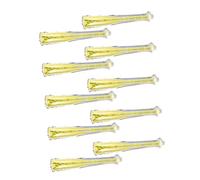 VANZACK 10 pièces Ballons Batte de Baseball Gonflable Jaune Gonflable pour Fête Accessoires Décoratifs pour Anniversaire et Animations de Fête Portable et Facile à Gonfler