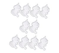 VANZACK 10 pièces Boîte de Bonbons Transparente Forme Licorne Lot de Contenant pour Dragées et Friandises Décoration Fête Anniversaire et Shower