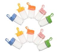 VANZACK 10 Pièces Boîte Observation Insectes Plastique Transparent avec Couvercle Rabattable Outil Portable pour Collection et Exploration Nature Extérieure Garçon Fille