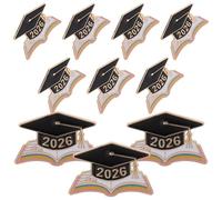 VANZACK 10 Pièces Broche D'enseignant Présent de Diplôme 2026, Épinglette de Revers de Chapeau de Graduation Facile à Attacher pour Paquet à Dos et Chapeaux, Décoration Polyvalente pour