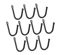 VANZACK 10 Pièces Crochet Fort Cintres Patères en Bronze Crochets De Porte-Manches Patère à Vêtements en Aluminium l Patères Vintage Supports Muraux pour Accrocher Le Fer Noir