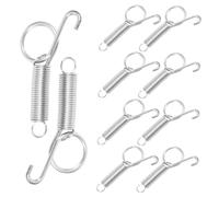 VANZACK 10 pièces Crochet Ressort Multi-Fonction pour Cage Animaux Crochet de Fixation à Ressort pour Porte de Cage Lapin Pigeon Poulet et Rongeurs Accessoire et Facile à Installer