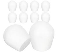 VANZACK 10 Pièces de Petit Gâteau Mousseux Blanc, Légers et Réutilisables, Pouvant être Peints, pour Conception de Gâteau et Pratique Lors de Réceptions de Mariage