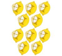 VANZACK 10 pièces Entonnoirs à Filtre Maille Fine pour Peinture Filtre Inoxydable Anti-impuretés Entonnoirs Peinture Jaunes Petit Modèle Protection Obstruction pour Pulvérisateurs et