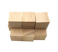 VANZACK 10 Pièces Lot de Morceaux Carrés en Bois de Pin Beige, Surface Lisse sans Éclats, Facile à Peindre et Coller, pour Loisirs Créatifs et Décorations D'événements