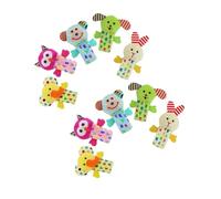 VANZACK 10 pièces Marionnettes à Doigts Peluche Animaux Set Jouets Doux pour Garçon Fille Activité Histoire et Jeu Imagination