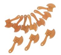 VANZACK 10 Pièces Mini Hatchet Wooden Engraving Ornament DIY Craft Decoration for Desktop Decor Gift
