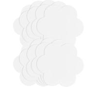 VANZACK 10 Pièces Panneau de Peinture en Coton Blanc à Forme Fleur pour
