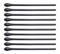 VANZACK 10 Pièces Protège-branches de Lunettes Noir en Plastique | Anti-glisse, Design Confortable, pour Branches de Lunettes, Usage Extérieur et Travail, Embouts de Rechange