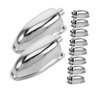 VANZACK 10 pièces Set de Cosses Tambour Métal Argenté Supports Réglables pour Tambour Caisse Claire et Tom Crochets Robustes Compatibles Multi-marques pour Musiciens Voyageurs