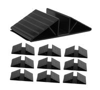 VANZACK 10 Pièces Support pour Barrière Animal Plastique Triangle Renforcé Stabilisateur Autoportant pour Portail de Chien Accessoires de Fixation pour Clôture Isolation Noir