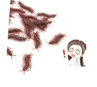 VANZACK 100 Pièces Jouets Insectes Mille Artificiels PVC Accessoires Farces Halloween et Poisson Décorations Réalistes pour Objets Insolites pour Blagues et Surprises