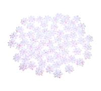 VANZACK 100 Pièces Nœud Étoile en Ruban PP Blanc 5cm pour Emballage Présent | Décoration de Présent, Effet Soigné pour Maison et Fêtes, Forme Créative et Délicate