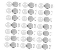 VANZACK 100ensembles Badges Vierge à Personnaliser Kit Ornement Insigne Inachevé Pour Créations Insignes à Épingle à Bouton