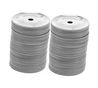 VANZACK 100Pièces Anneaux de Cloche Inoxydable pour Tambourin Accessoires de Batterie de Clochette pour Instruments de Percussion et Cymbales Amélioration