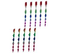 VANZACK 10Pièces Tiges Répulsives Oiseaux à Réfléchissante de Dégradé pour Jardin Rotation