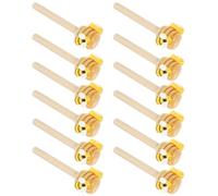 VANZACK 12 pièces Cuillères à Miel Décoratives avec Abeilles Faux Miel pour Centre de Table Décoration de Fête Abeille Plateau à Niveaux Rustique pour Printemps-