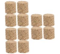 VANZACK 12 Pièces Décor Mini de Foin Ronde Accessoire DIY pour Maison Miniature Scène de Ferme Décoration Jardin et Table sans Installation Résistant Extérieur