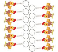 VANZACK 12 Pièces Lot de Porte-clés Coq Cartoon Breloques Créatives pour Sacs Décoration pour Fête et Cadeau