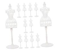 VANZACK 12 Pièces Mini Doll Clothes Stands Mannequin Display Supports for Doll Dress Form Accessories for Dollhouse Toys