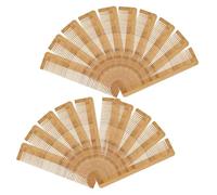 VANZACK 12 Pièces Peigne Jetable en Bois Marron 13, 6cm pour Barbe et