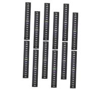 VANZACK 12 pièces Thermomètre Numérique Autocollant pour Aquarium Stickers de Température Facile à Utiliser et Auto Adhésif pour Réservoirs de Poissons Indication Digitale et Changement