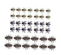 VANZACK 120 Pièces Insectes Artificiels Halloween Jouets Farceurs Simulation Réaliste pour Fêtes et Blagues Effrayantes