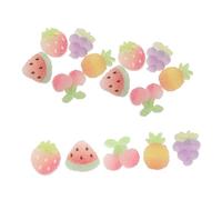 VANZACK 15 Pièces Clips Décoratifs Fruits Amovibles pour Chaussures Garçon Fille Accessoires Ludiques et Détachables pour Baskets Décorations Colorées pour École Fêtes et Activités