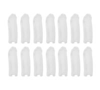 VANZACK 150 Pièces Protège-doigts Jetable Blanc en Coton Polyester, | Protection Simple pour Adultes et Artisans, Couvre Petites Coupures, Soin des Ongles, Électronique