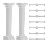 VANZACK 16 Pièces Mini Colonnes Romaines Décoratives pour Maison De Poupée Micro Paysage Sculpture Grecque Ornements De Table