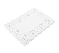 VANZACK 170 Napperons Rectangulaires en Papier Alimentaire Tapis en Dentelle 19X26 CM pour Gâteaux Dessous de Plat Absorbants et Décoratifs pour Mariage et Réception